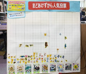 積文館書店江北店 まどあけずかん 人気投票